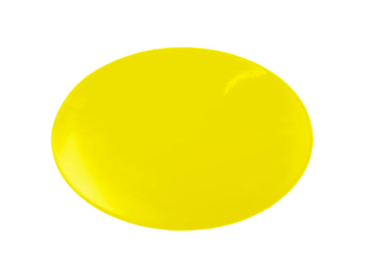 Dycem non-slip circular pad, 8-1/2" diameter, yellow — for Exercise and Therapy Floor Work