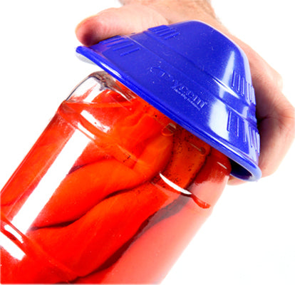 Dycem non-slip cone-shaped jar opener, 4-1/2" diameter, blue — for Exercise and Therapy Floor Work