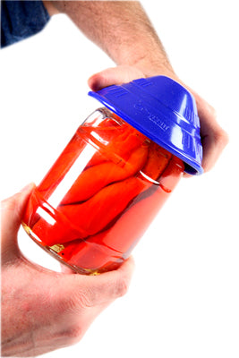 Dycem non-slip cone-shaped jar opener, 4-1/2" diameter, blue — for Exercise and Therapy Floor Work