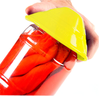 Dycem non-slip cone-shaped jar opener, 4-1/2" diameter, yellow — for Exercise and Therapy Floor Work