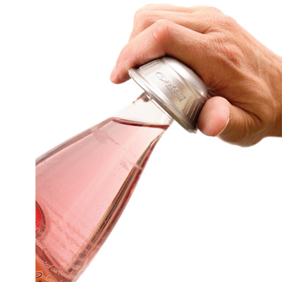 Dycem non-slip cone-shaped bottle opener, silver — for Exercise and Therapy Floor Work
