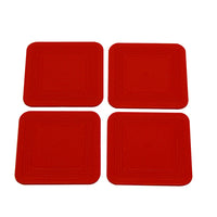 Dycem non-slip square coasters, set of 4 — for Dycem Non-Slip in Clinical and Institutional Care