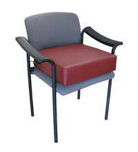 FabLife High elevating seat cushion, Burgundy — for Mobility and Patient Transport