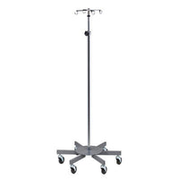 Clinton 4-Hook Infusion Pump Stand, 6-Leg — for Medical Equipment in Clinical and Institutional Care