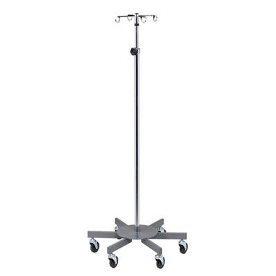 Clinton 4-Hook Infusion Pump Stand, 6-Leg — for Medical Equipment in Clinical and Institutional Care