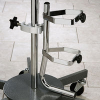 Clinton IV Pole Accessory, Oxygen Cylinder Holder — for Medical Equipment in Clinical and Institutional Care