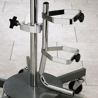 Clinton IV Pole Accessory, Oxygen Cylinder Holder — for Medical Equipment in Clinical and Institutional Care