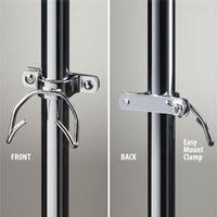 Clinton IV Pole Accessory, Drainage Bag Hooks(Fits 1.5" Poles) — for Medical Equipment in Clinical and Institutional Care