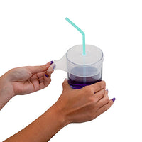 StayPut non-slip grip-n-sip lid, clear, set of 10 (5 small, 5 large) — for StayPut Non-Slip in Clinical and Institutional Care