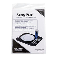 StayPut non-slip placemat, rectangular pad, 10'' x 14'', blue — for Exercise and Therapy Floor Work