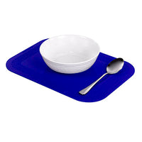 StayPut non-slip placemat, rectangular pad, 10'' x 14'', blue — for Exercise and Therapy Floor Work