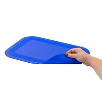 StayPut non-slip placemat, rectangular pad, 10'' x 14'', blue — for Exercise and Therapy Floor Work