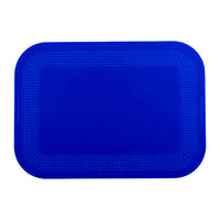 StayPut non-slip placemat, rectangular pad, 10'' x 14'', blue — for Exercise and Therapy Floor Work