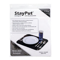 StayPut non-slip placemat, rectangular pad, 15'' x 18'' — for Exercise and Therapy Floor Work