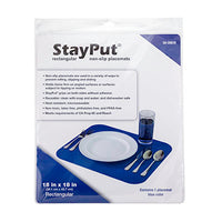 StayPut non-slip placemat, rectangular pad, 15'' x 18'' — for Exercise and Therapy Floor Work