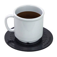 StayPut non-slip placemat, circular pad, 5.5'', black — for Exercise and Therapy Floor Work