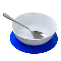 StayPut non-slip placemat, circular pad, 7.5'', blue — for Exercise and Therapy Floor Work