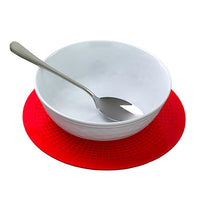 StayPut non-slip placemat, circular pad, 8.5'', red — for Exercise and Therapy Floor Work