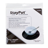 StayPut non-slip placemat, circular pad, 10'' — for Exercise and Therapy Floor Work