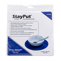 StayPut non-slip placemat, circular pad, 10'' — for Exercise and Therapy Floor Work