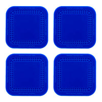 StayPut non-slip placemat, square coasters, 4'' x 4'', set of 4 — for Exercise and Therapy Floor Work