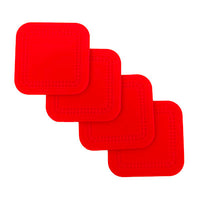 StayPut non-slip placemat, square coasters, 4'' x 4'', set of 4 — for Exercise and Therapy Floor Work