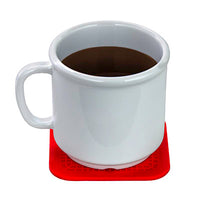 StayPut non-slip placemat, square coasters, 4'' x 4'', set of 4 — for Exercise and Therapy Floor Work