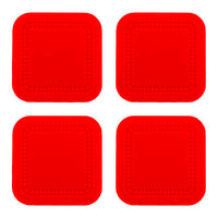 StayPut non-slip placemat, square coasters, 4'' x 4'', set of 4 — for Exercise and Therapy Floor Work