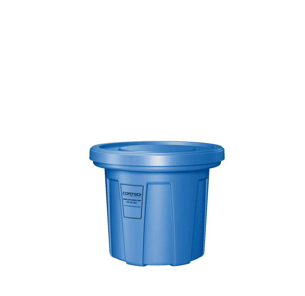 Cortech Cobra Can Food-Grade Waste Receptacle with Lid | Virtually Indestructible Polyethylene Intensive-Use Waste Container