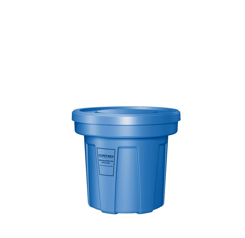 Cortech Cobra Can Food-Grade Waste Receptacle with Lid | Virtually Indestructible Polyethylene Intensive-Use Waste Container