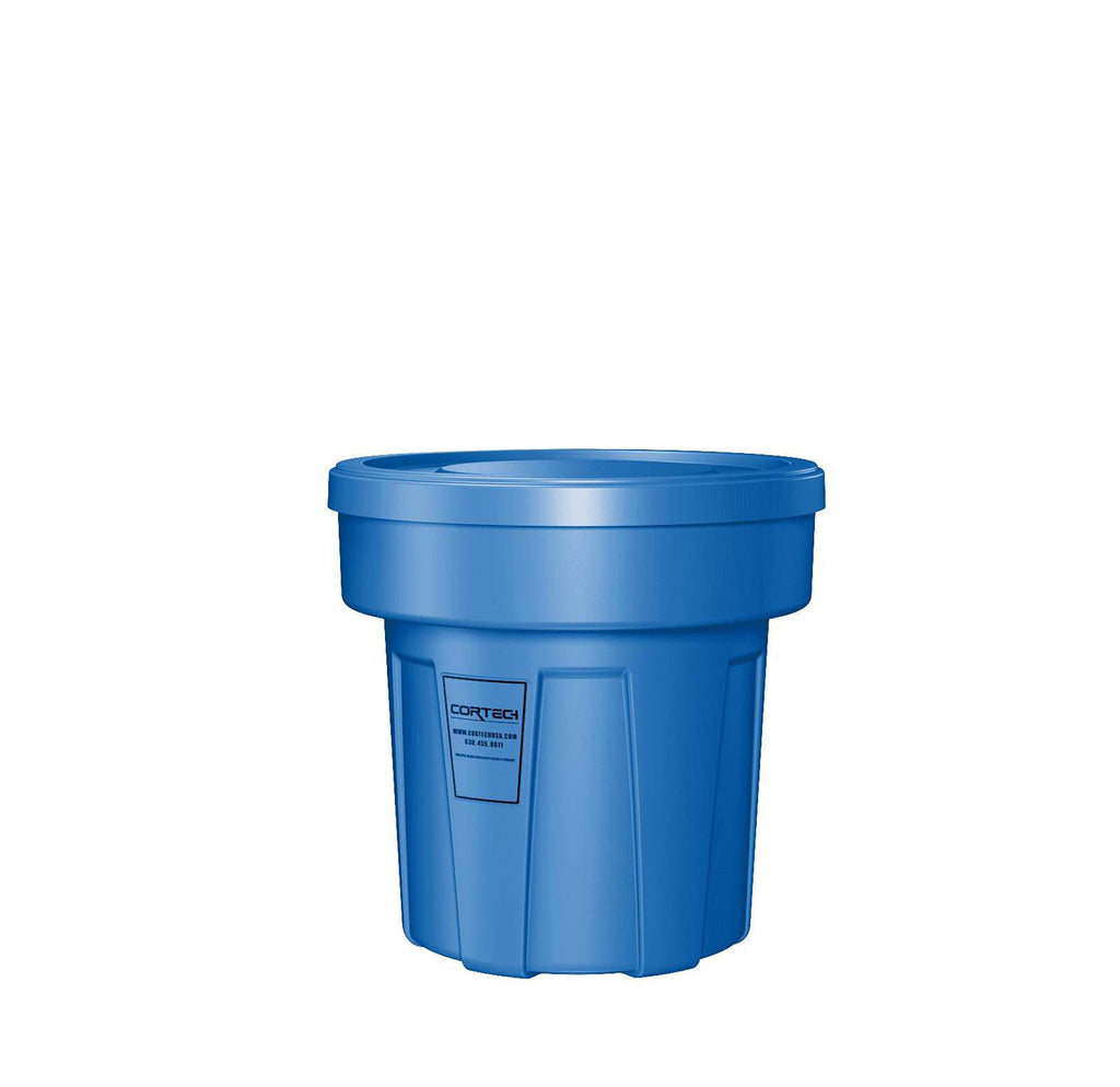 Cortech Cobra Can Food-Grade Waste Receptacle with Lid | Virtually Indestructible Polyethylene Intensive-Use Waste Container