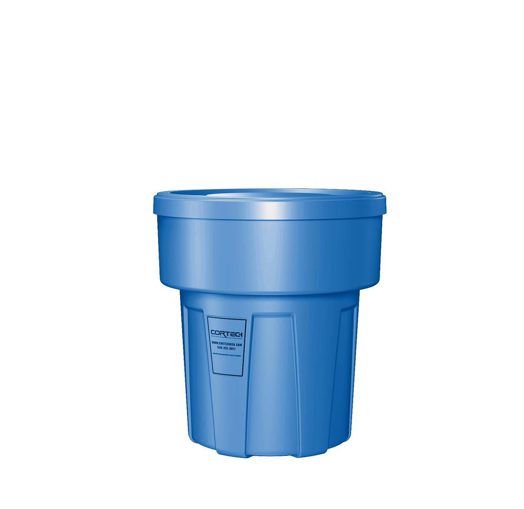 Cortech Cobra Can Food-Grade Waste Receptacle with Lid | Virtually Indestructible Polyethylene Intensive-Use Waste Container