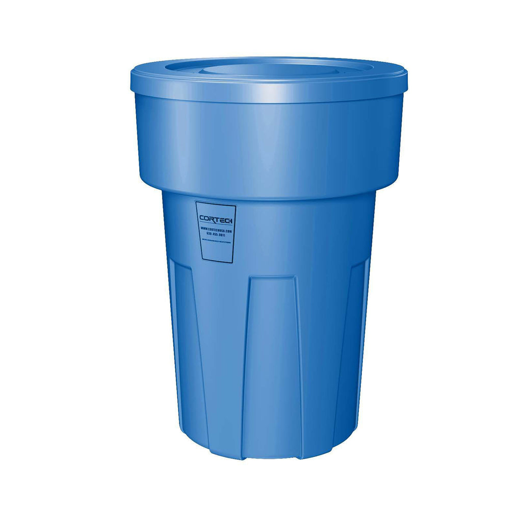 Cortech Cobra Can Food-Grade Waste Receptacle with Lid | Virtually Indestructible Polyethylene Intensive-Use Waste Container