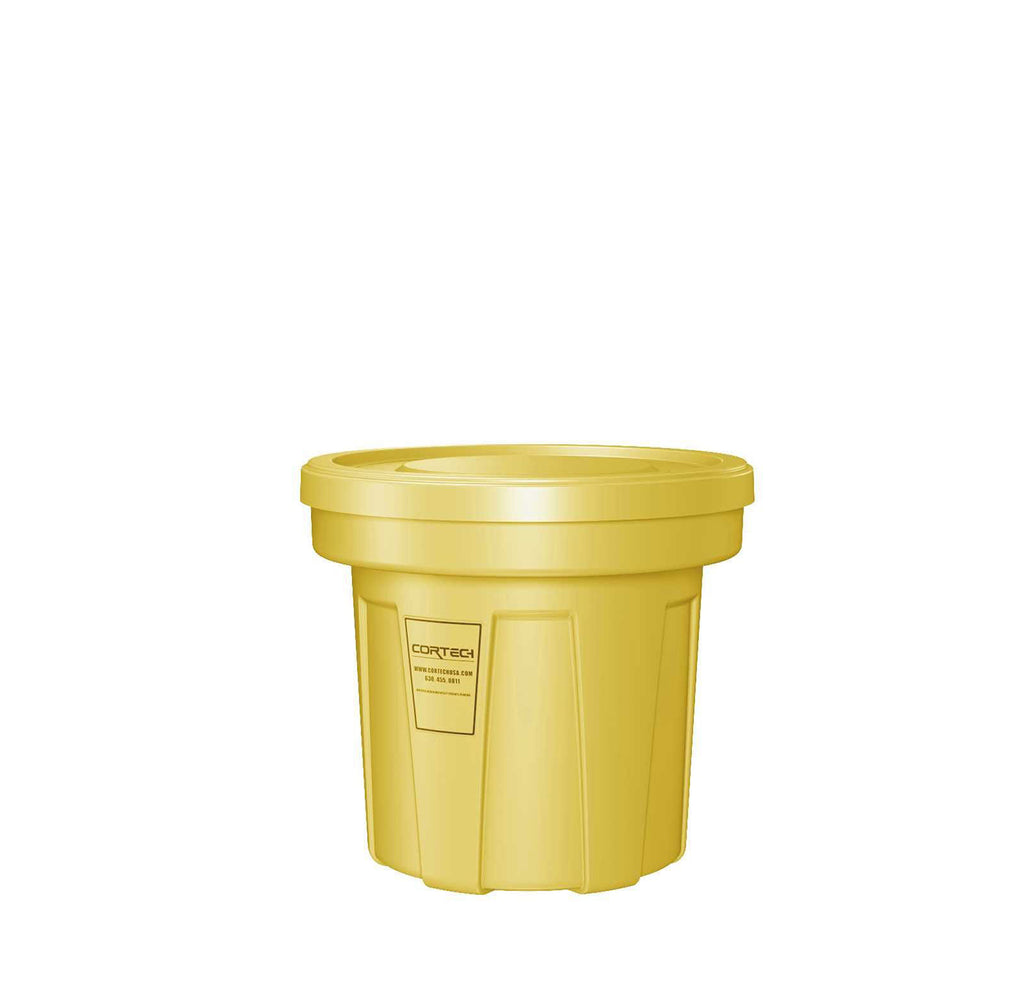 Cortech Cobra Can Food-Grade Waste Receptacle with Lid | Virtually Indestructible Polyethylene Intensive-Use Waste Container