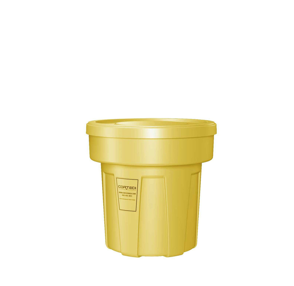 Cortech Cobra Can Food-Grade Waste Receptacle with Lid | Virtually Indestructible Polyethylene Intensive-Use Waste Container