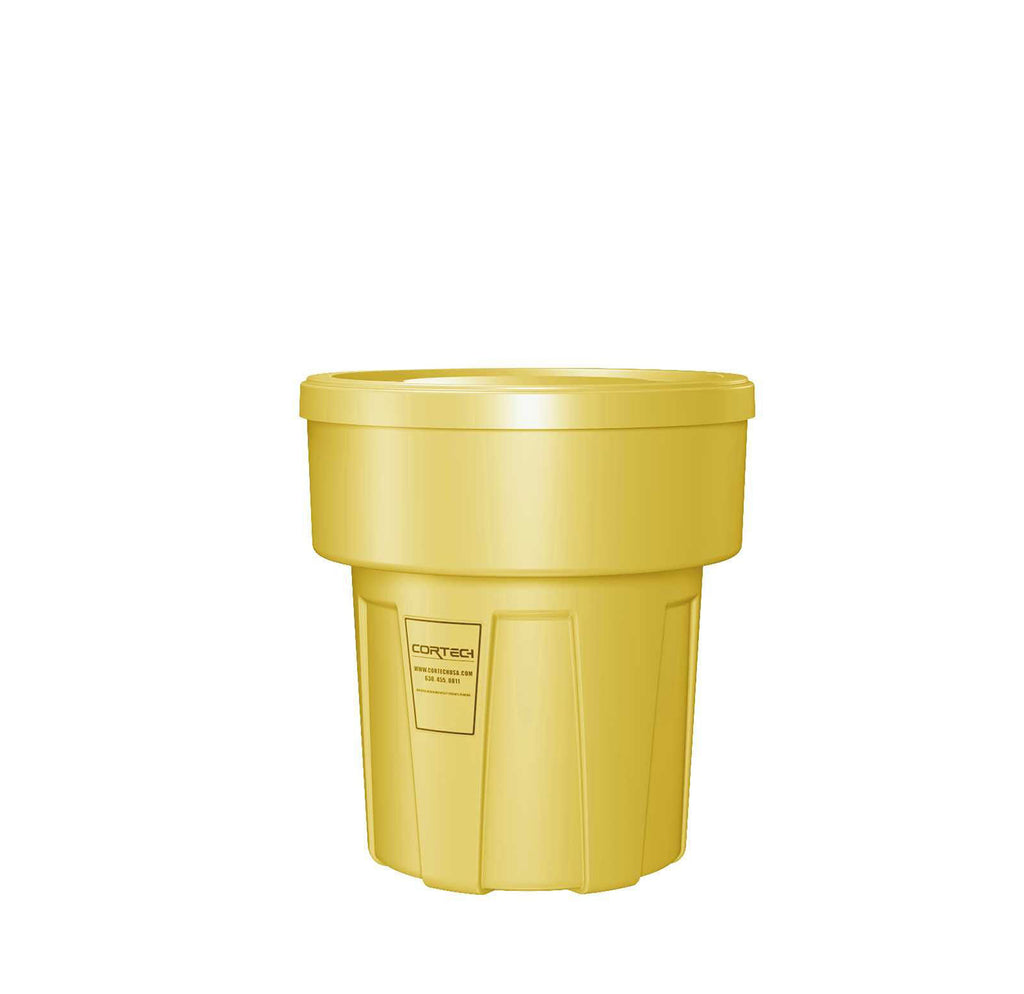 Cortech Cobra Can Food-Grade Waste Receptacle with Lid | Virtually Indestructible Polyethylene Intensive-Use Waste Container