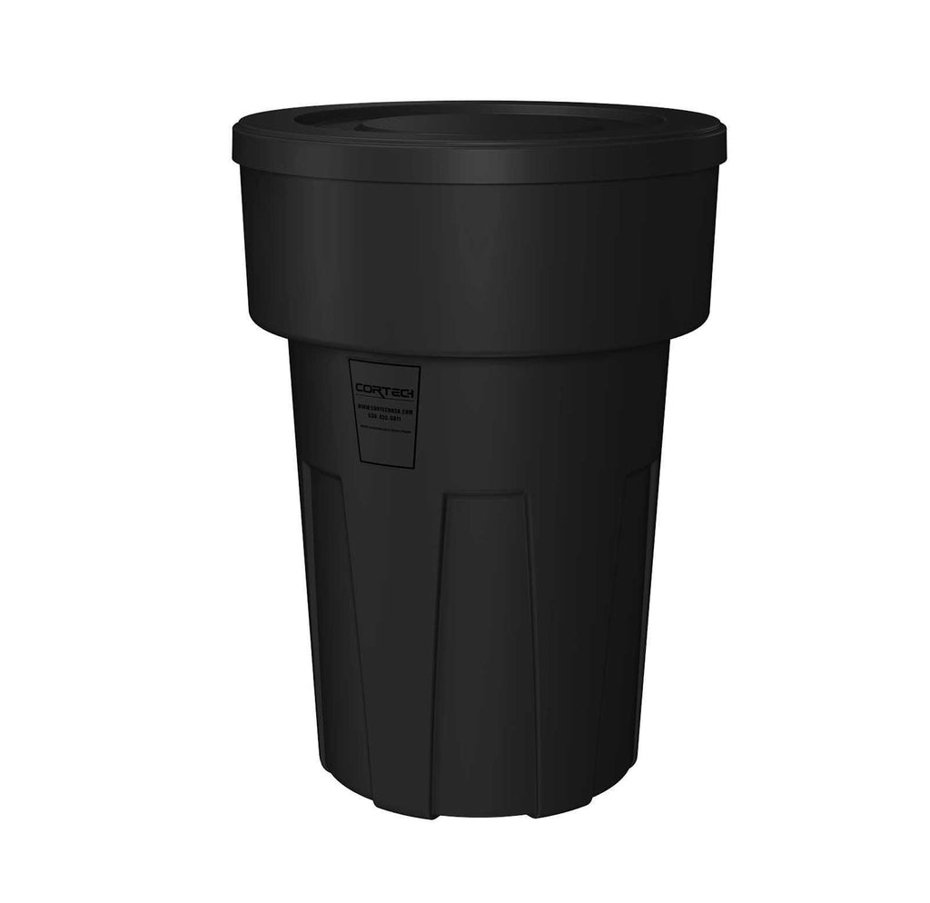 Cortech Cobra Can Food-Grade Waste Receptacle with Lid | Virtually Indestructible Polyethylene Intensive-Use Waste Container