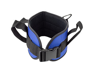FabLife Padded transfer belt, side release buckle, small (24" to 30"), blue — for Safe Patient Transfers
