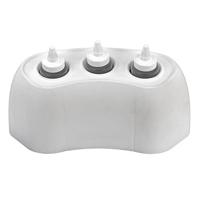 Richmar 8 ounce gel warmer, 3 bottle capacity - white — for Warming Massage and Therapy Gels