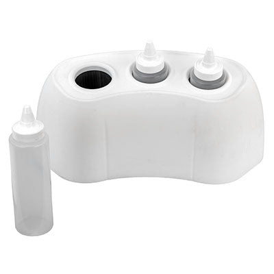 Richmar 8 ounce gel warmer, 3 bottle capacity - white — for Warming Massage and Therapy Gels