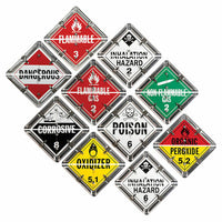 J.J. Keller Aluminum Flip Placard - 10 Legend, Worded, White or Unpainted Back Plate, Split or Standard Panel