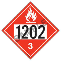 J.J. Keller 1202 Placard - Class 3 Flammable Liquid