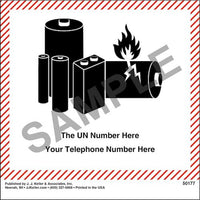 J.J. Keller Lithium Battery Marking (Pack of 500)