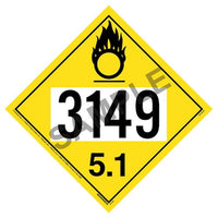 J.J. Keller 3149 Placard - Division 5.1 Oxidizer