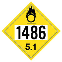J.J. Keller 1486 Placard - Division 5.1 Oxidizer