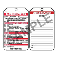 J.J. Keller Ladder Inspection Checklist - Safety Tag