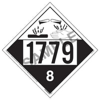 J.J. Keller 1779 Placard - Class 8 Corrosive