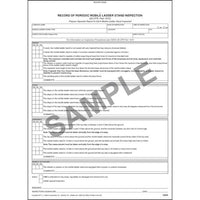 J.J. Keller Periodic Mobile Ladder Stand Inspection Form, Snap-Out Format - Stock (Pack of 10)