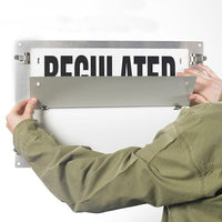 J.J. Keller Flip-File Sign, Regulated Garbage, Medium, 1-Legend