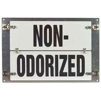 J.J. Keller Flip-File Sign, Odorized/Non-Odorized, Medium, 2-Legend